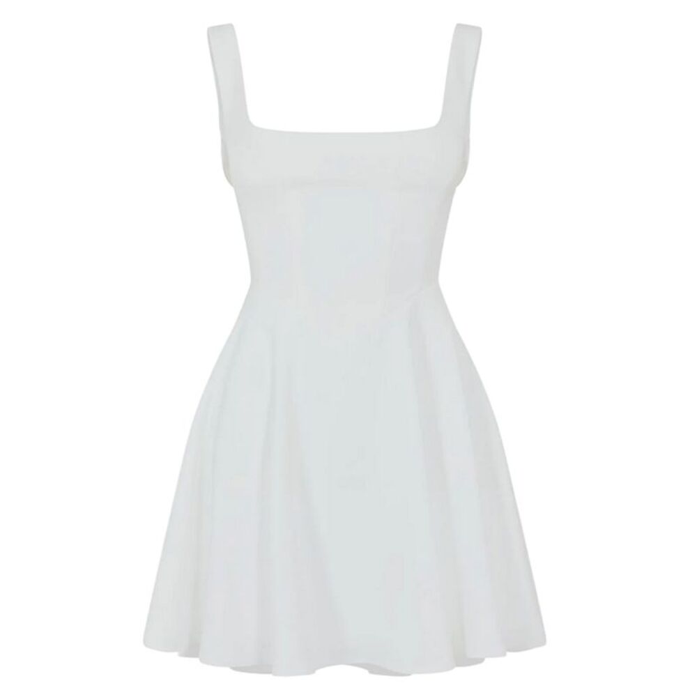 Odd Muse Womens/Ladies Square Neck Mini Dress / White